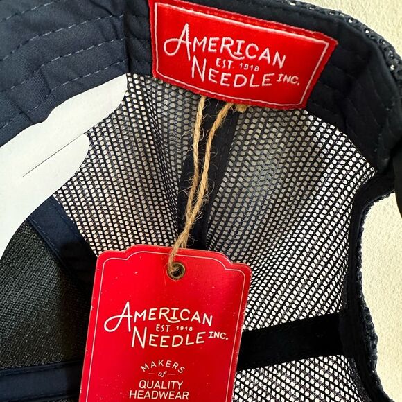 Coors Banquet Miller American Needle Navy Valin Mesh Trucker Hat Adjustable Cap - Picture 4 of 4